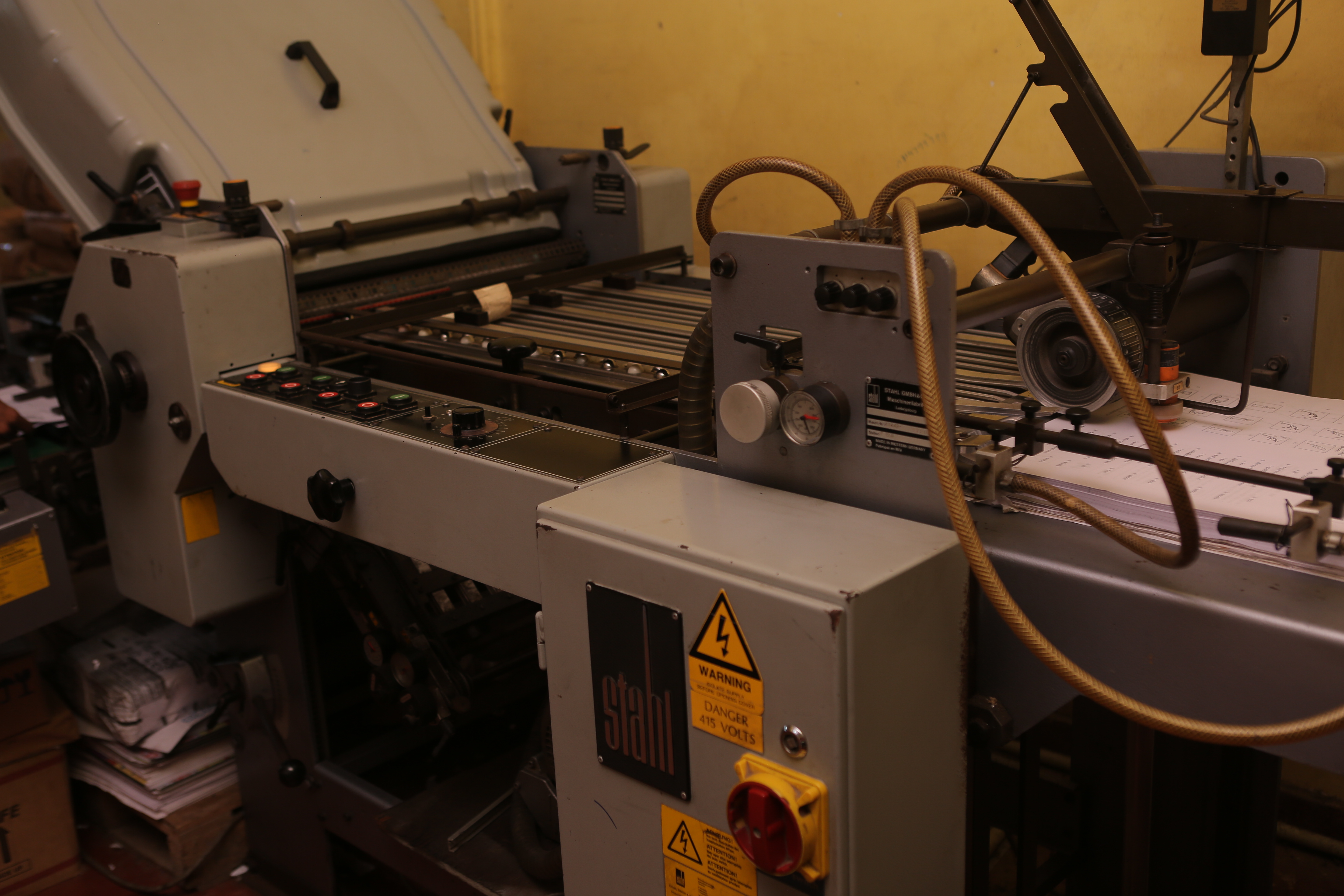 Printing machine operation